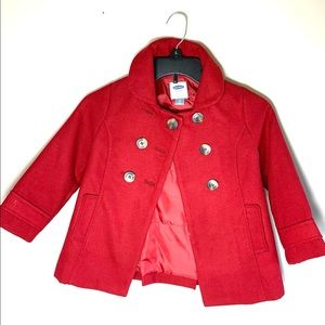 Kids Red Old Navy Pea Coat